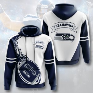 Seattle Seahawks 3D Printed Hooded Pocket Pullover Hoodie For Big Fans