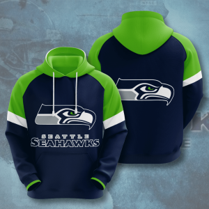 Seattle Seahawks 3D Printed Hooded Pocket Pullover Hoodie For Cool Fans