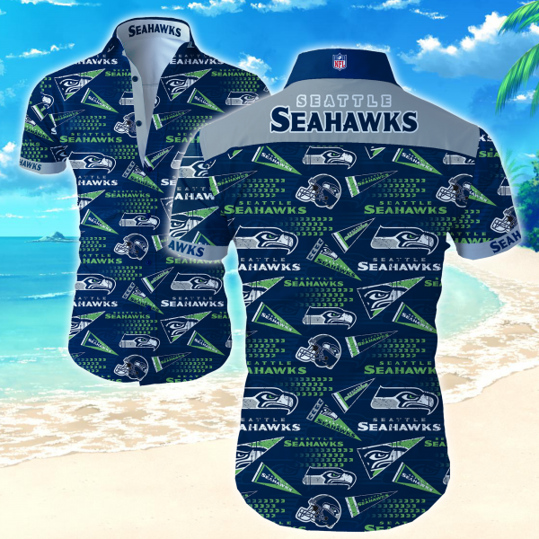 Seattle Seahawks Hawaiian Shirt Beach Aloha