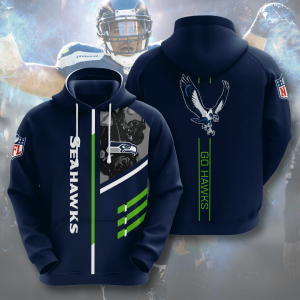 Seattle Seahawks 3D Printed Hooded Pocket Pullover Hoodie For Awesome Fans