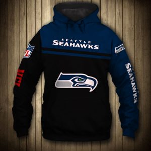 Great Seattle Seahawks 3D Printed Hooded Pocket Pullover Hoodie For Awesome Fans