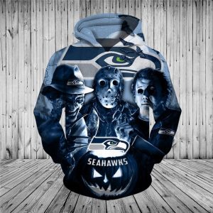 Great Seattle Seahawks 3D Printed Hooded Pocket Pullover Hoodie Limited Edition Gift