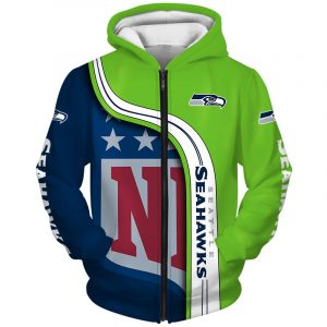 Great Seattle Seahawks 3D Printed Hooded Pocket Pullover Hoodie For Cool Fans