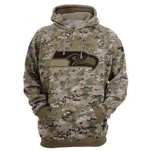 Great Seattle Seahawks Army 3D Printed Hoodie Limited Edition Gift