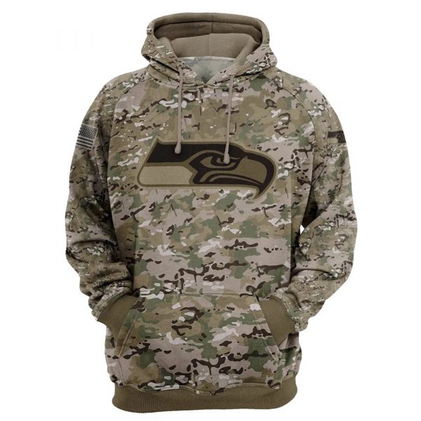Great Seattle Seahawks Army 3D Printed Hoodie Limited Edition Gift
