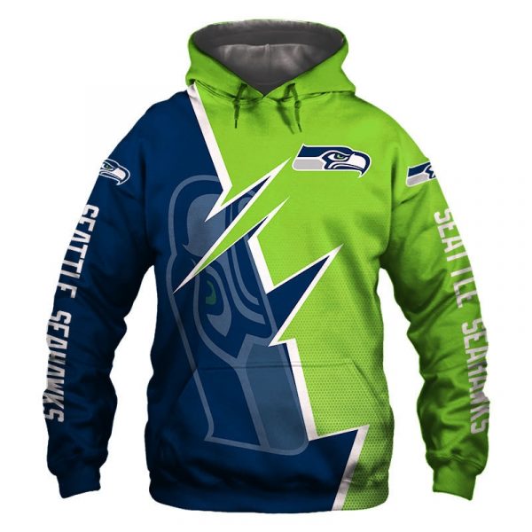 Best Seattle Seahawks 3D Printed Hooded Pocket Pullover Hoodie For Hot Fans