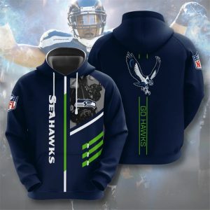 Best Seattle Seahawks 3D Printed Hooded Pocket Pullover Hoodie For Cool Fans