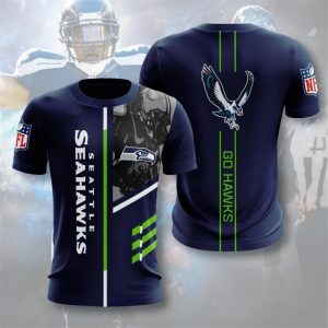 Seattle Seahawks T-shirt 3D Performance Short Sleeve