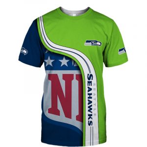Seattle Seahawks T-shirt 3D summer 2020 Short Sleeve gift for fan