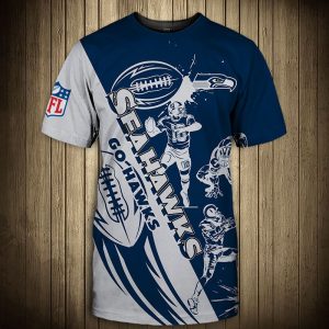 Seattle Seahawks T-shirt Graphic Cartoon player gift for fans