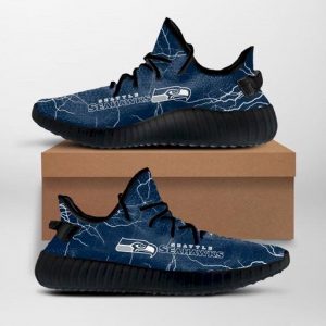 Seattle Seahawks Yeezy Boost 350 V2 Sneaker Shoes Men Women Best Gift For Fans